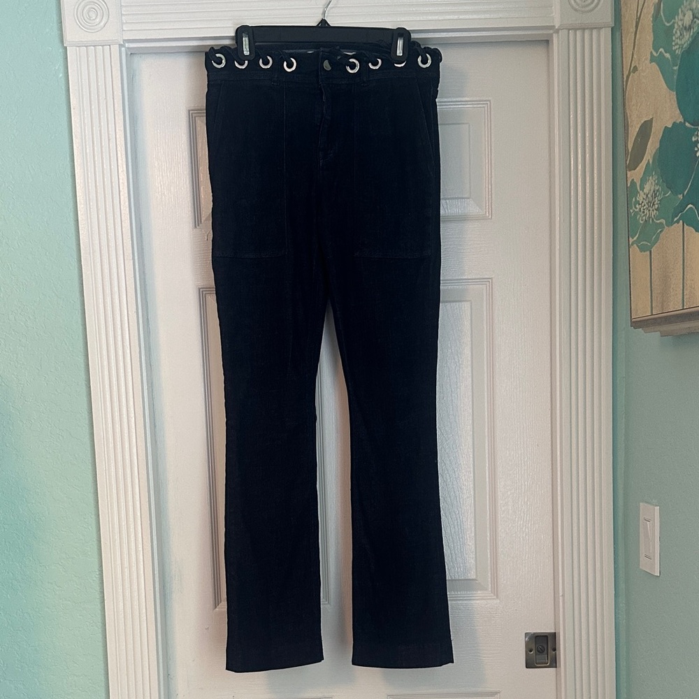 Victoria Beckham Black High Rise Women Jeans